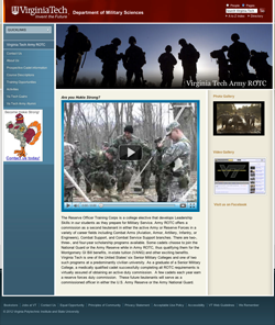 Virginia Tech Army ROTC website